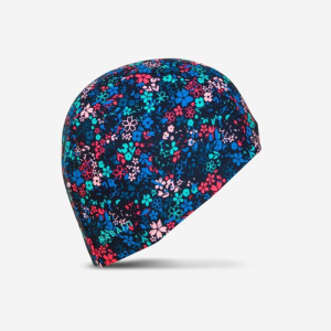 Mesh swim cap-Lib blue turquoise pink